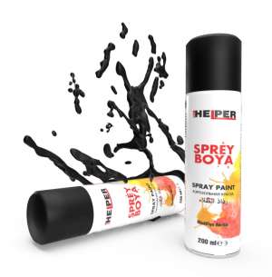 HELPER - RAL 9005-M - Matt Black - Spray Paint